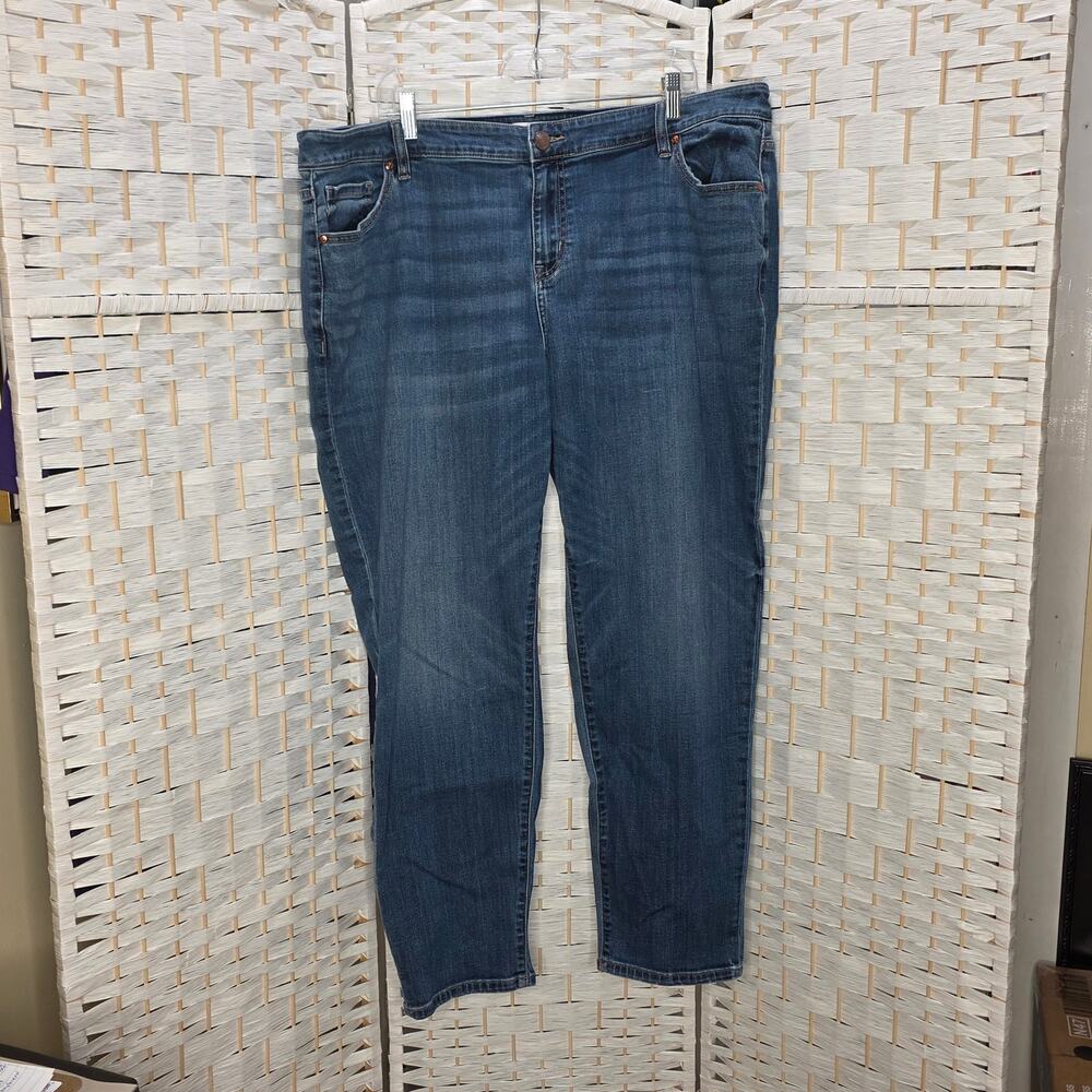 Lane Bryant Blue Jeans Women Size 20 Medium Dark wash denim